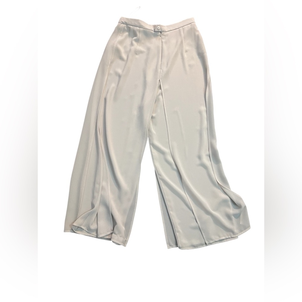 ⭐️⭐️Ribkoff Cream Wide-Leg Pants with Flowy Silhouette